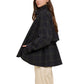 Plaid Stand Collar Drawstring Utility Jacket