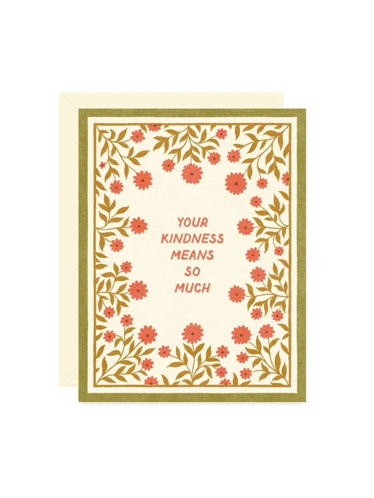 Kindness Floral Border Card