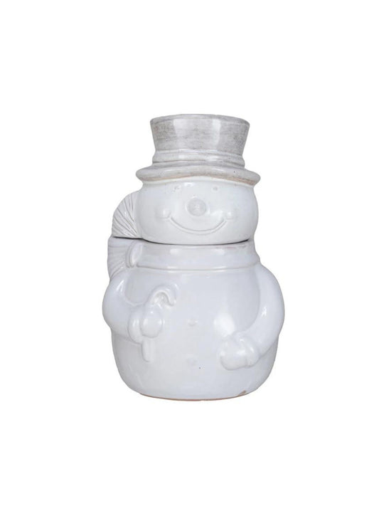 Stoneware Snowman Shaped Cookie Jar (Pick Up Only)
