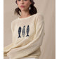Fish Trio Open Knit Sweater