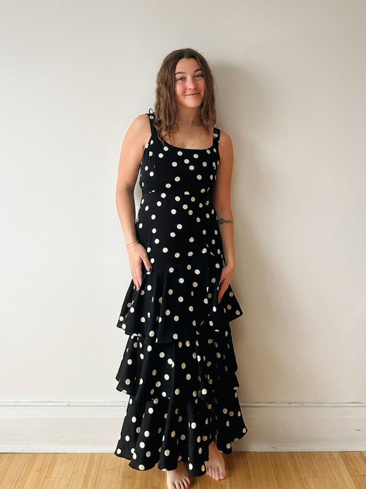 Polka Dot Tiered Dress