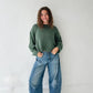 Jess Ballon Sleeve Sweater Top