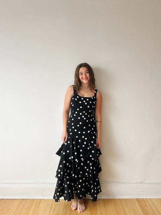 Polka Dot Tiered Dress