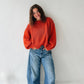 Jess Ballon Sleeve Sweater Top