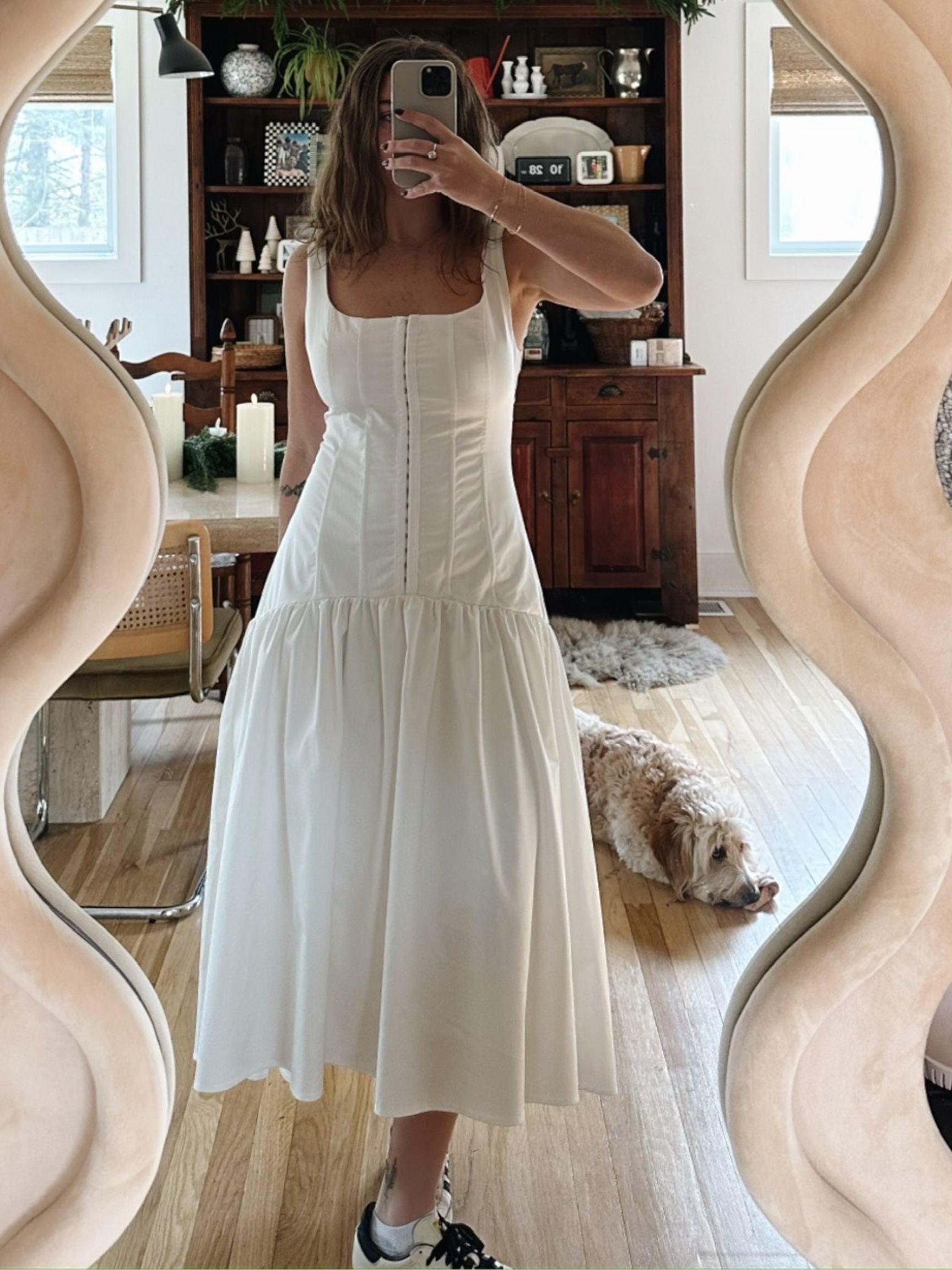 Kathleen Drop Waist Midi Dress The Native One Kathleen Drop Waist Midi Dress The Native One