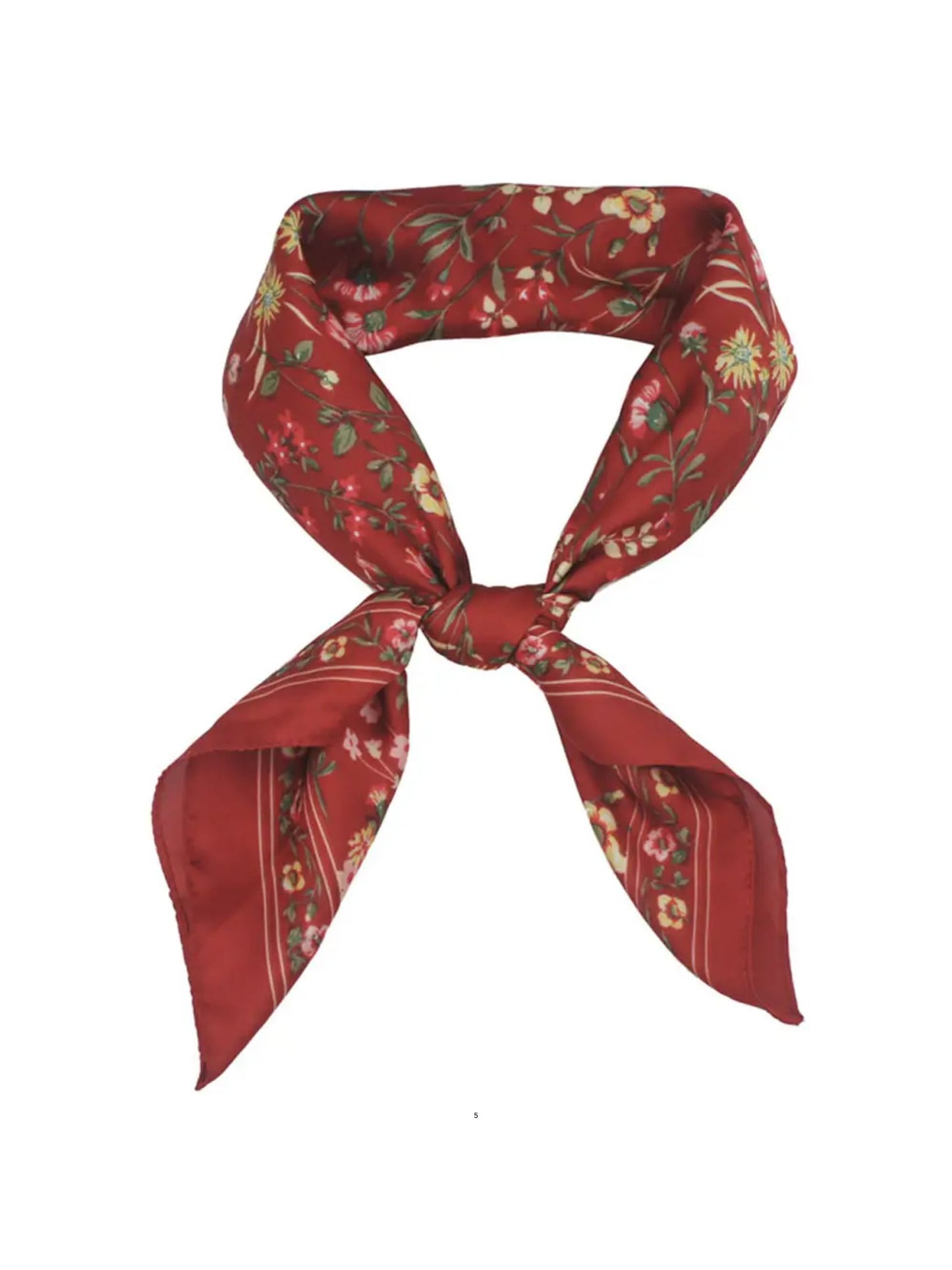 Wildflower Garden Print Silky Bandana
