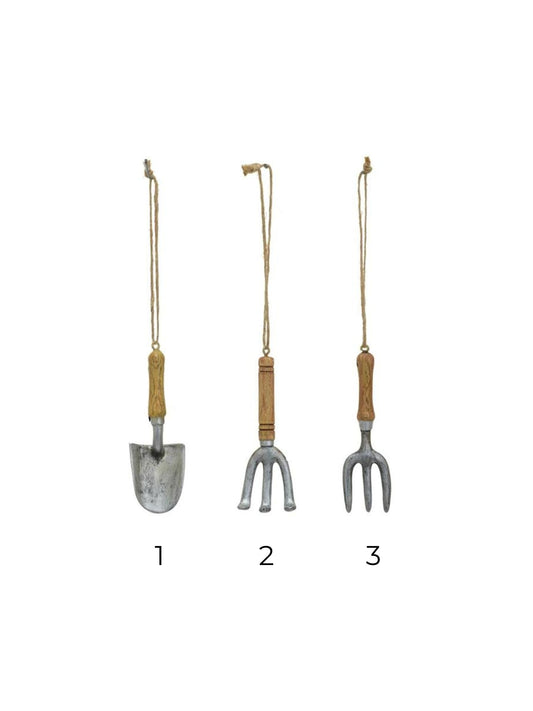 Resin Gardening Tool Ornament