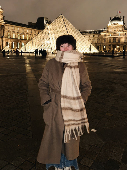 Warm Retro Tassel Scarf
