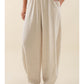 Long Lantern Linen Pant