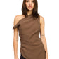 Asymetrical Off Shoulder Ruched Top