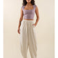 Long Lantern Linen Pant