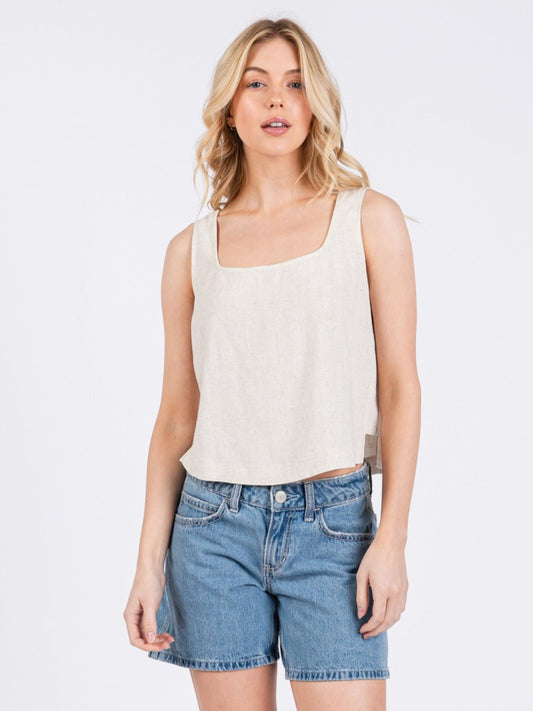 Square Neck Panel Top