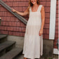 Cotton Stripe Maxi Dress