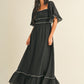 Marigold Bell Sleeve Maxi Dress