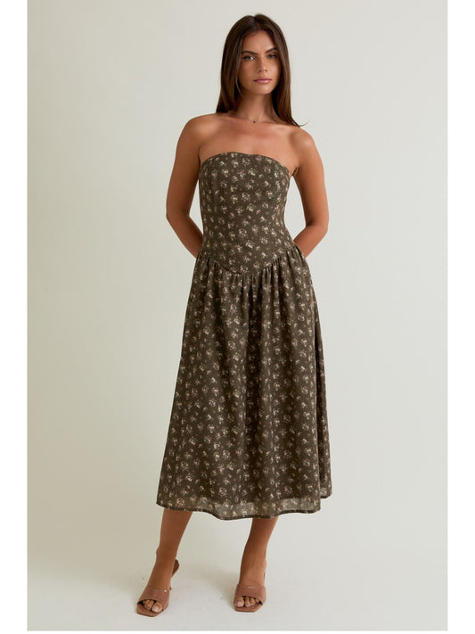 Evie Floral Midi Dress