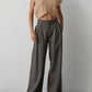 Camila Herringbone Wide Leg Trouser