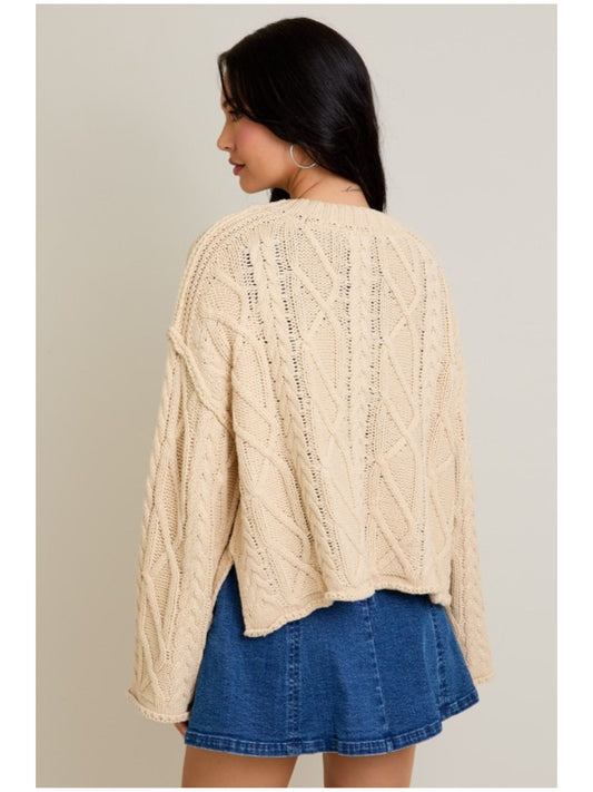 Oversized Cable Knit Sweater