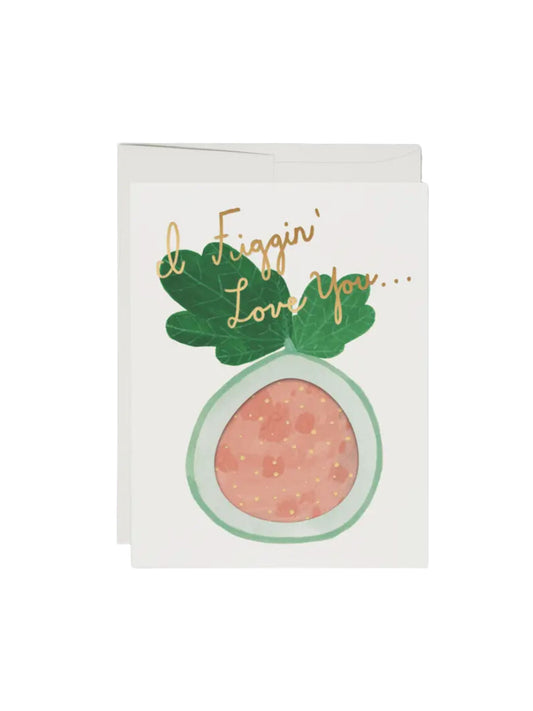 Figgin' Love Greeting Card