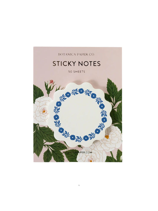 Blue Roses Sticky Notes