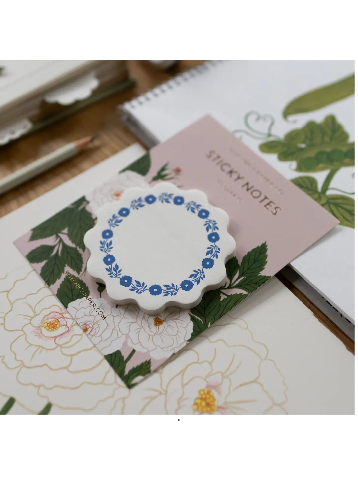 Blue Roses Sticky Notes