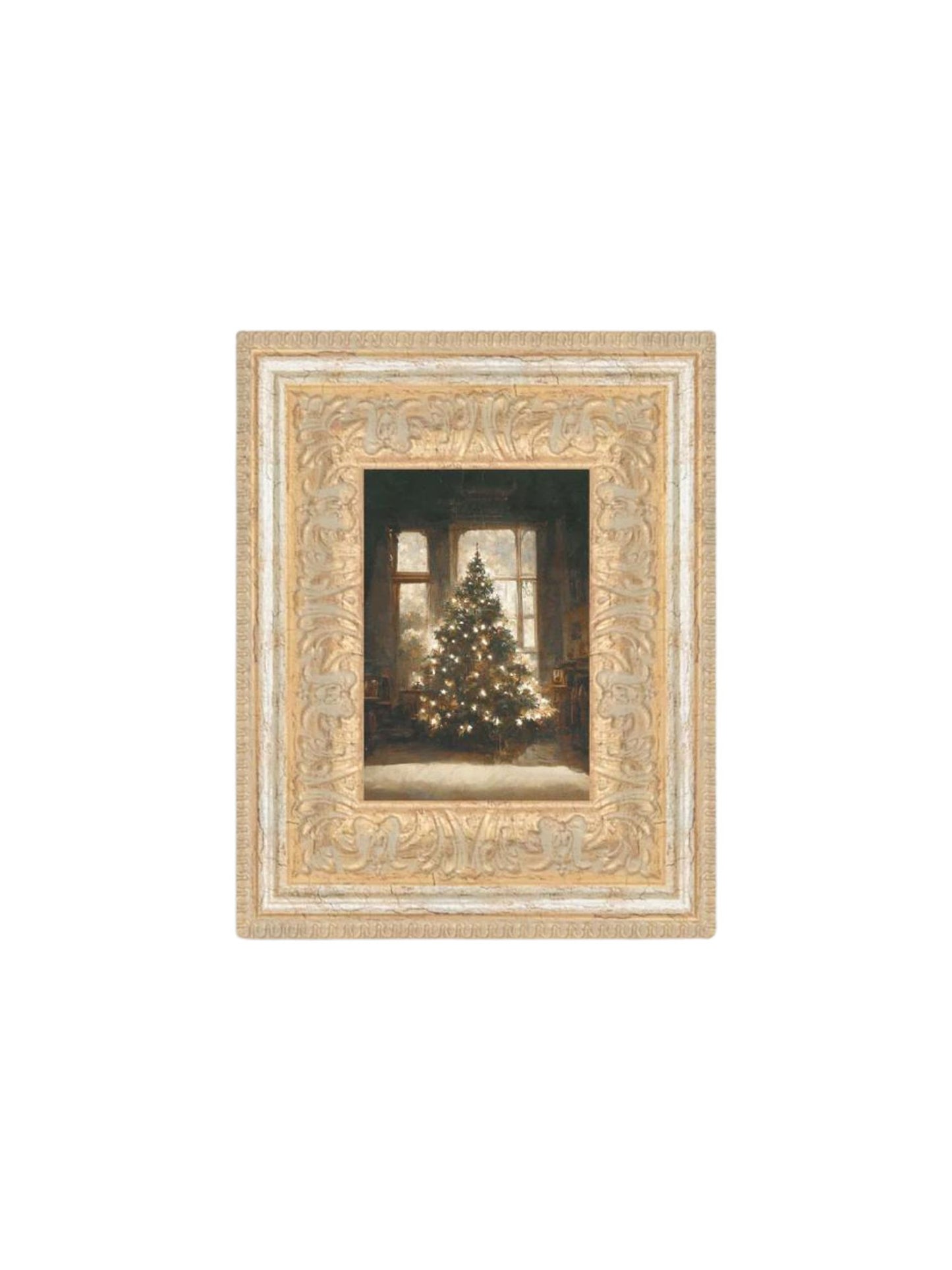 Glowing Christmas Tree Framed Picture