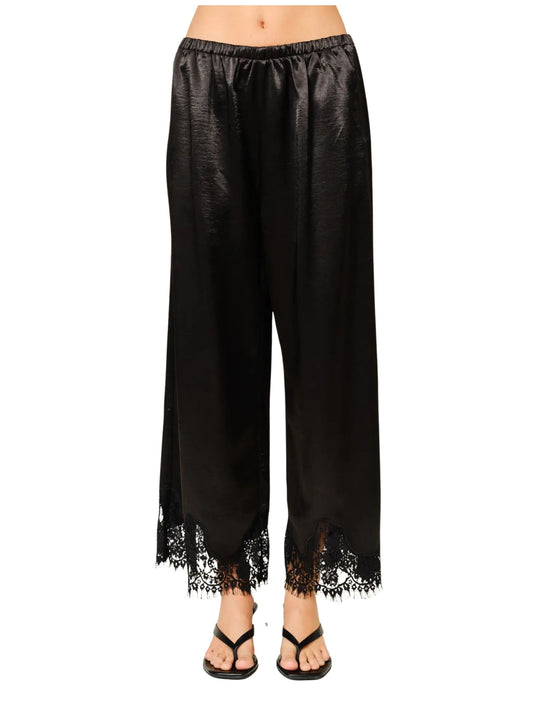 Satin Lace Long Pants