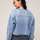 Kathy Round Neck Denim Jacket