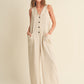 Buttondown Linen Jumpsuit