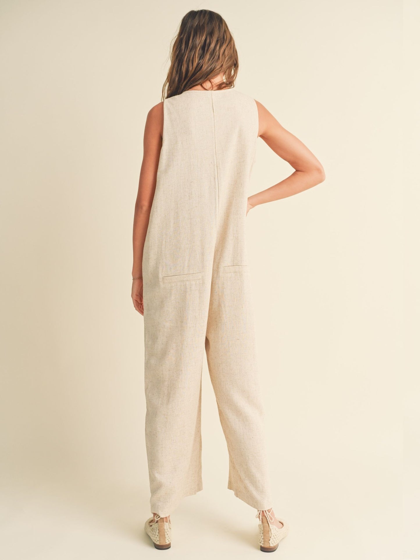 Buttondown Linen Jumpsuit