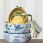 Stamped Stoneware Bowl w/ Birds & Botanicals - Pick Up Only