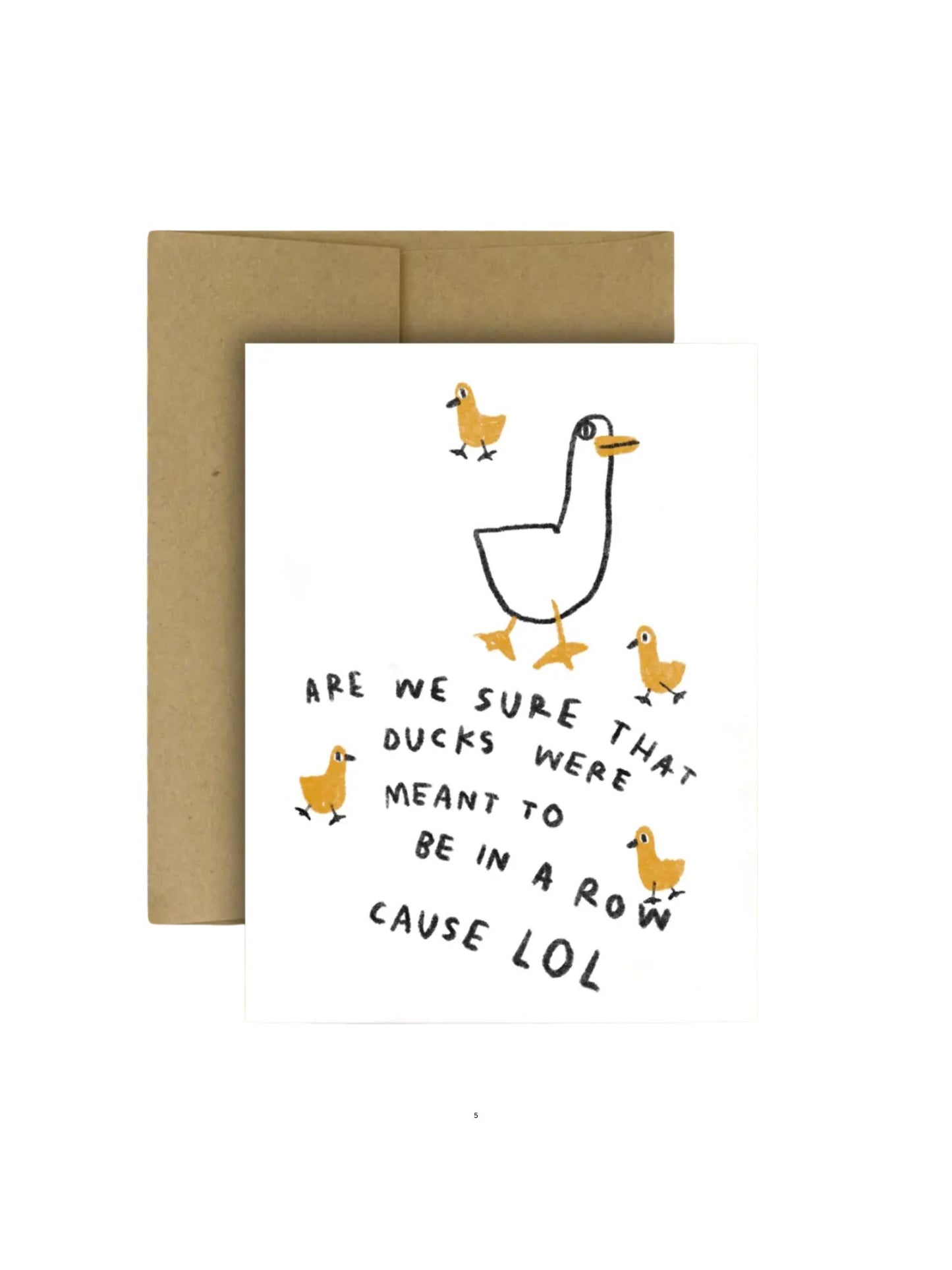 Ducks in a Row Card