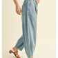 Gina Pleat Denim Pants
