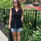 Elsa Black Vest