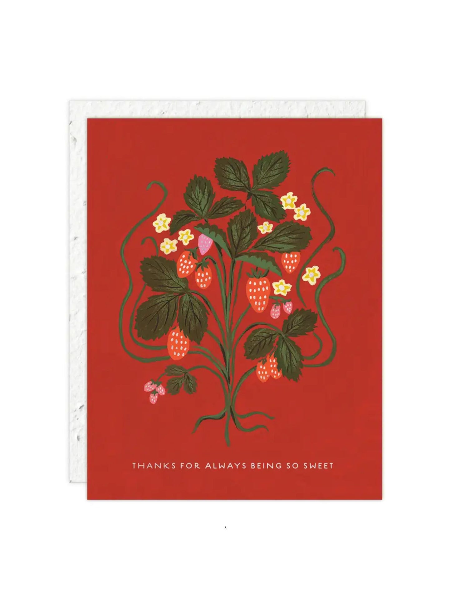 Sweet Strawberry Thank You Card