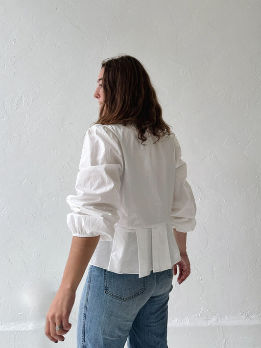 Nina Ruffle Neck Blouse