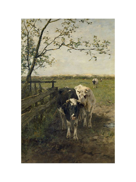 9x12" Cows On The Farm Print