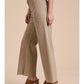 Franny Straight Wide Leg Pants - Stone