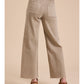 Franny Straight Wide Leg Pants - Stone