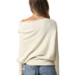 Amar Asymmetric Off-shoulder Sweater