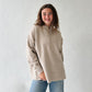 Oat Half Placket Sweater
