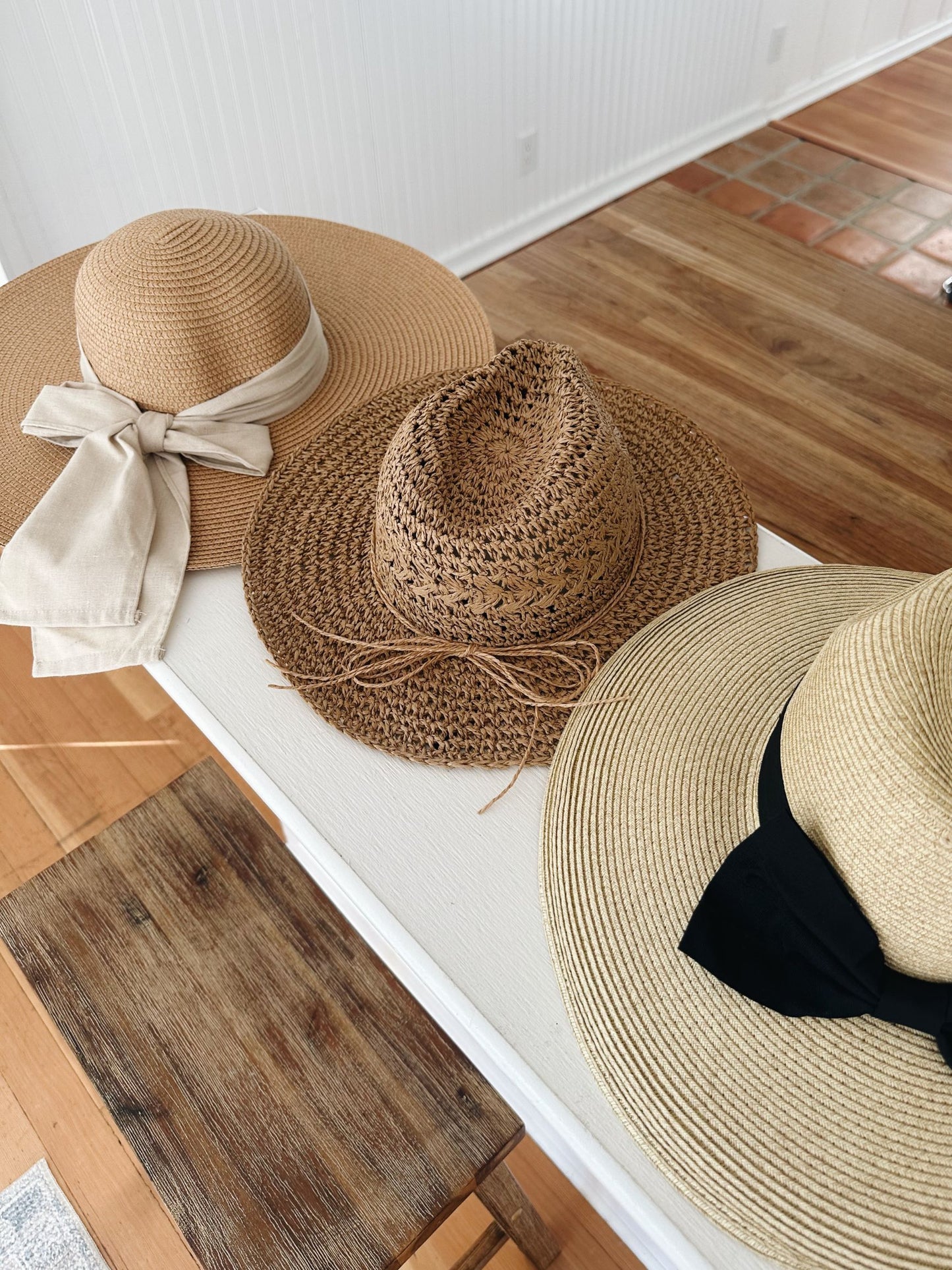 Wide Brim Straw Sun Hat