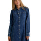 Denim Button Up Mini Dress