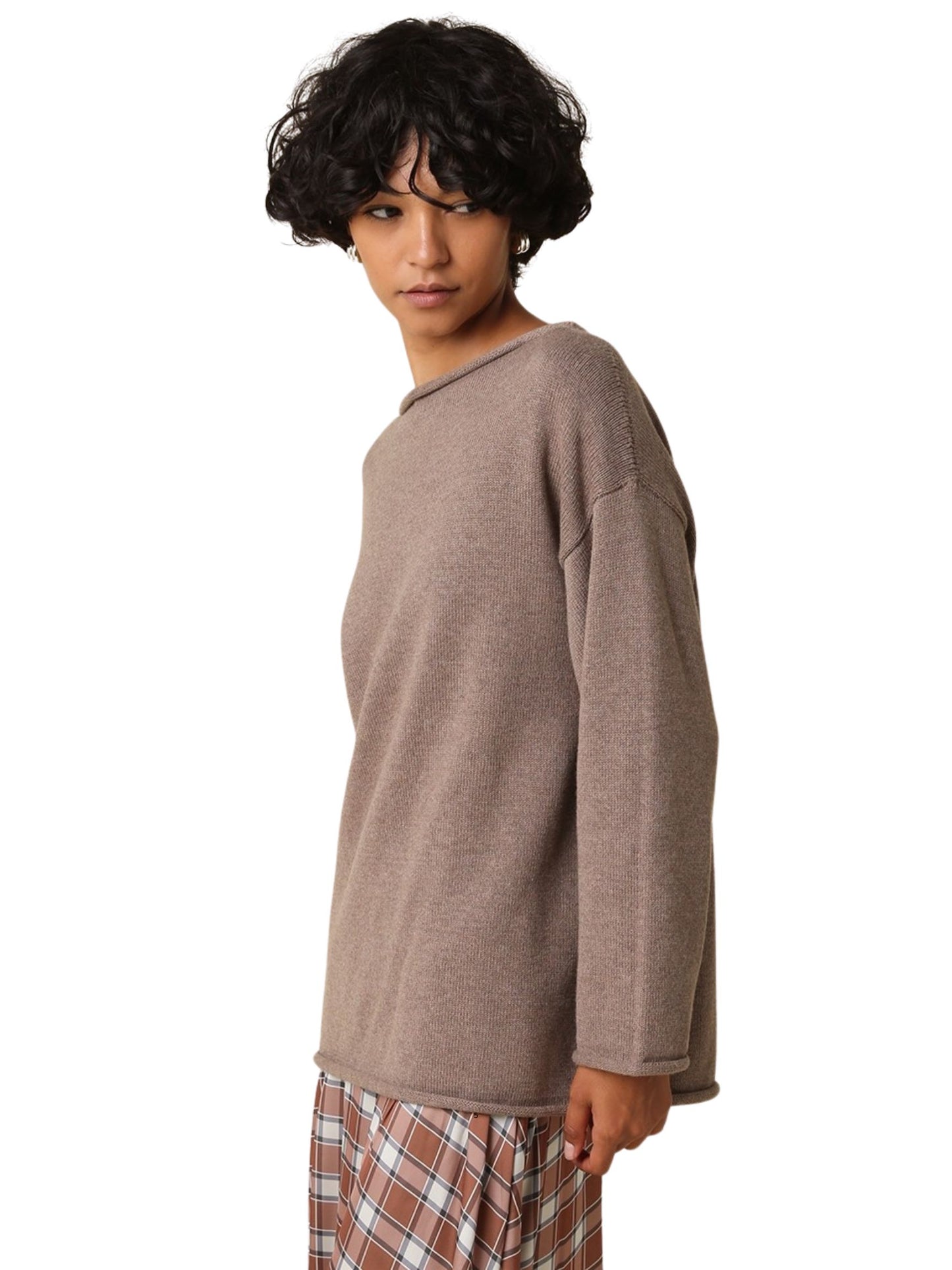 Noa Boat Neck Relaxed Knit Sweater