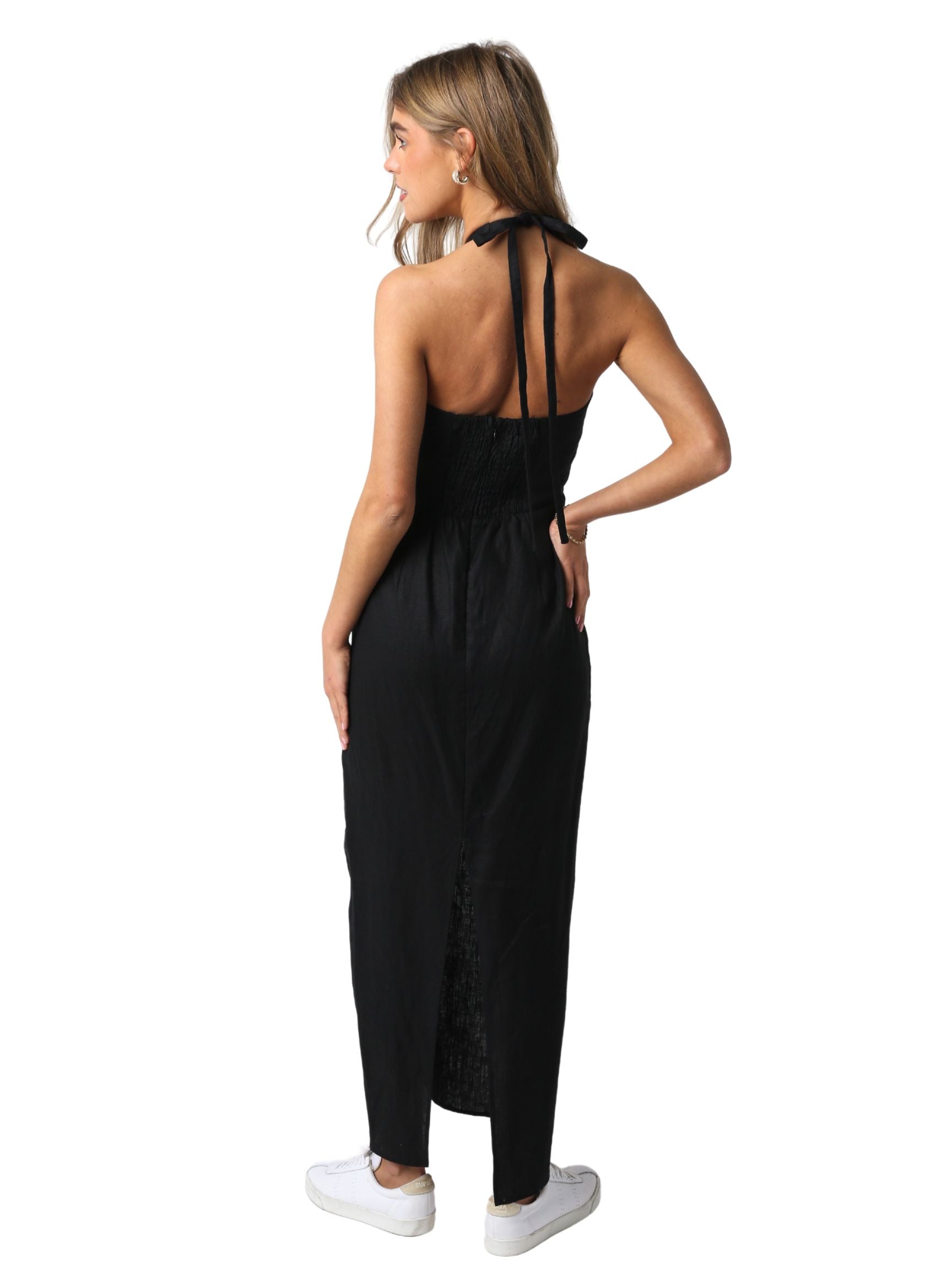 linen native dress Tess Dress - Silk/Linen