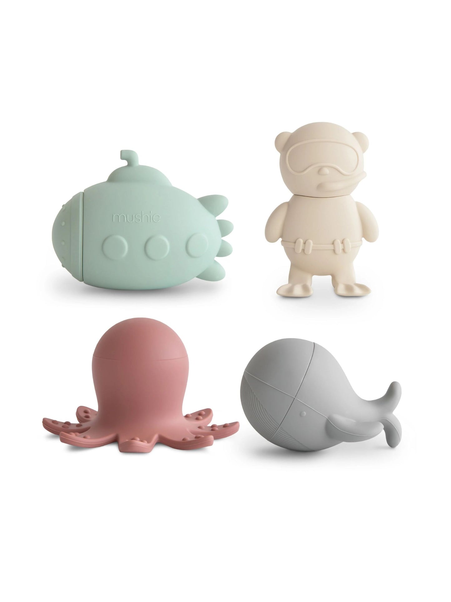 Sealife Mold Free Bath Play Set - 4 Pack