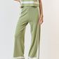 Elizabeth Sweater Pants - Sage / Ivory