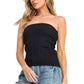 Ribbed Sweater Tube Top