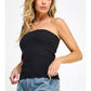 Ribbed Sweater Tube Top