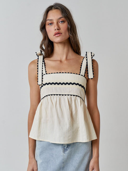 Slovenia Shoulder Bow Top