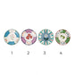 Hand-Painted Stoneware Scalloped Plate w/ Botanicals